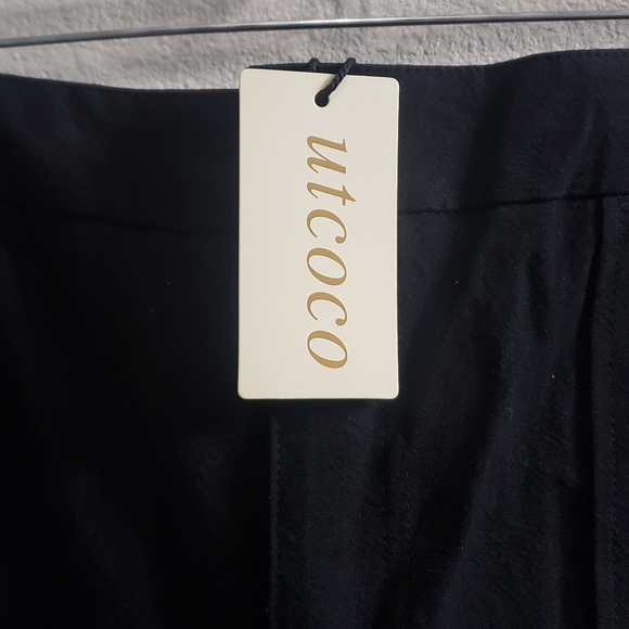 Women's crop elastic cuff pants - Picture 4 of 10